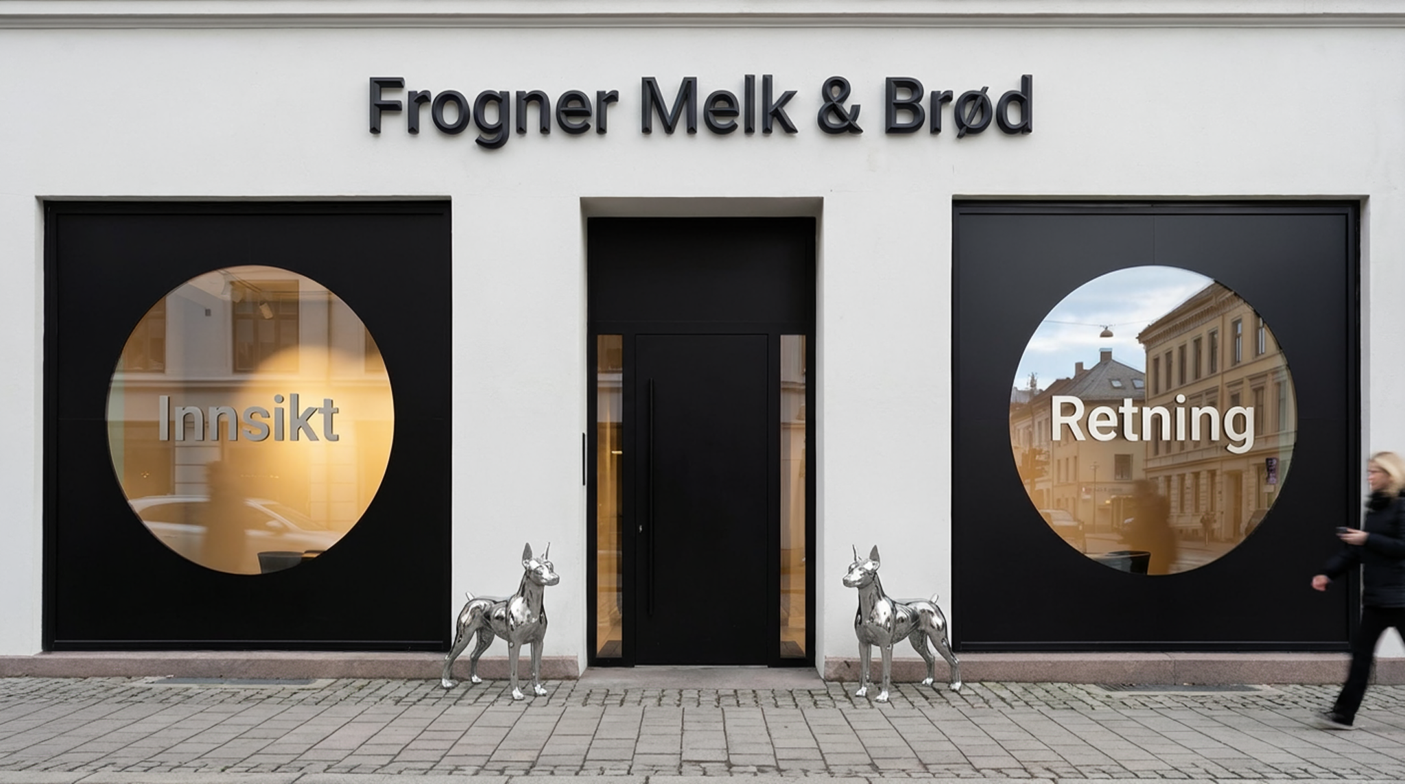 Frogner Melk & Brød kontorfasade på Frogner i Oslo Vest